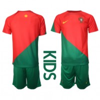 Portugal Replica Home Minikit World Cup 2022 Short Sleeve (+ pants)